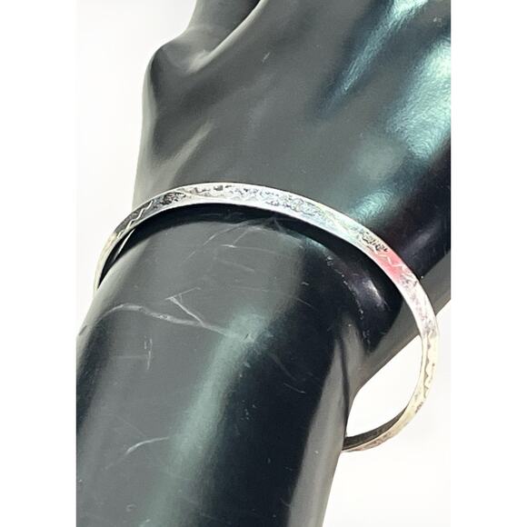 Vintage Carinated Native American Sterling Silver Cuff Bracelet Jewelry 11.5g - Picture 12 of 14